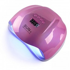 Лампа гибридная для гель лака и геля UV/LED SUNX 54 Вт с ЖК дисплеем Зеркально Розовая Mirror Pink